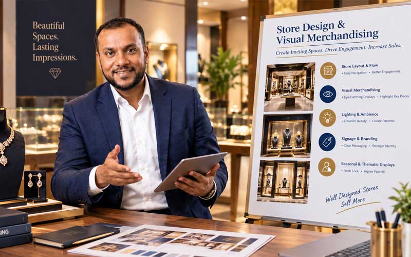 Store Design & Visual Merchandising consulting for jewellery retailers by Aurvia
